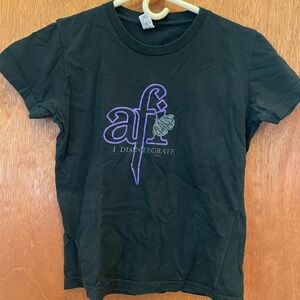 Black vintage AFI women’s t-shirt